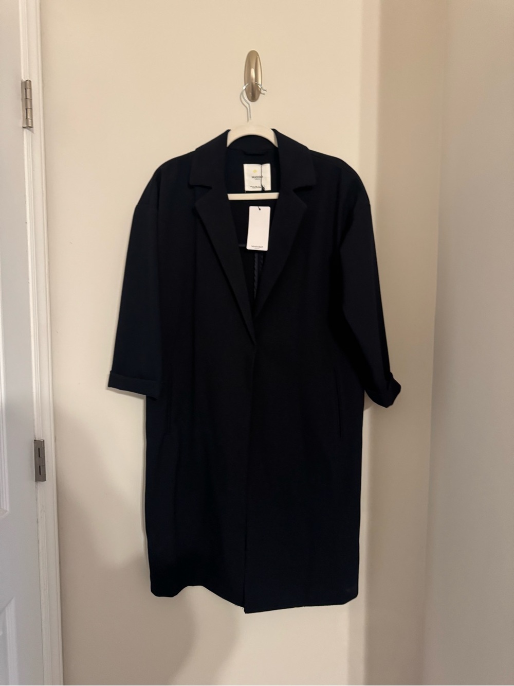 NWT Mango Collared Overcoat - Picture 4 of 6